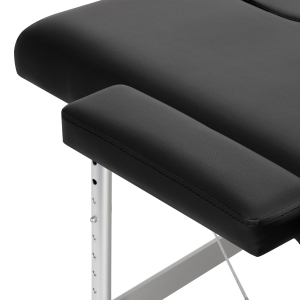BALANCE aluminium folding massage table 2 segment black (155271)