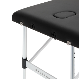 BALANCE aluminium folding massage table 3 segment black (155275)