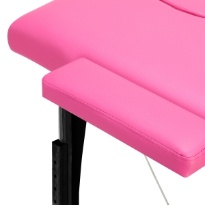 BALANCE wooden folding massage table 2 segment pink and black  (155283)