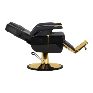 Hair System New York barber chair black gold (154472)