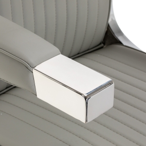 Gabbiano Visionerio barber chair grey chrome frame (155246)