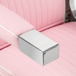 Gabbiano Visionerio barber chair pink chrome frame (155269)