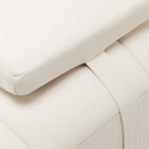 Sillon Umbra white eyelash treatment chair with gold base (155739)