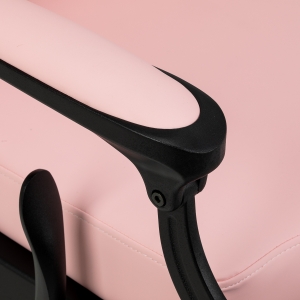 Barber chair Gabbiano President pink with black base (155248)