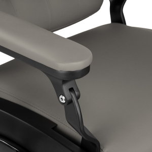 Barber chair Gabbiano Francesco grey with a black base (155769)
