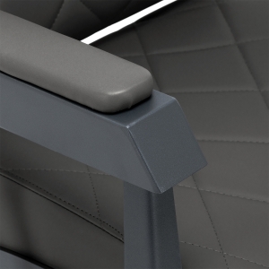 Gabbiano barber chair Bruno graphite with a grey base (155762)