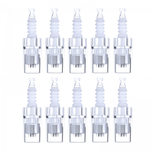 ACTIVESHOP 10 pieces of replacement cartridges for the microneedle pen and 12 needles