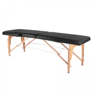 ACTIVESHOP Folding massage table, wood comfort, 2 sections black