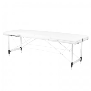 ACTIVESHOP 3-section aluminum comfort massage table, white