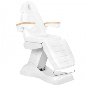 ACTIVESHOP Electric cosmetic chair lux white / beech 3m