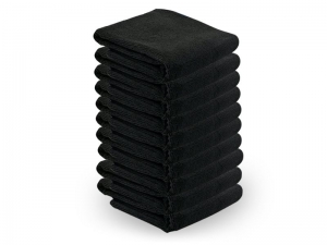 ACTIVESHOP Microfiber towel 73x40cm 10pcs black