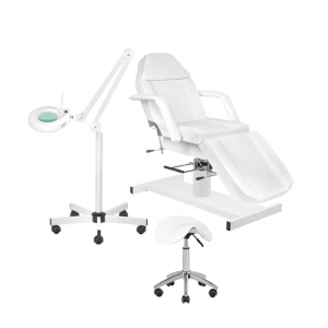 ACTIVESHOP Set of armchair 210 + led magnifier lamp S5 + stool 302