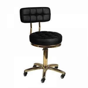 ACTIVESHOP Cosmetic stool gold am-961 black