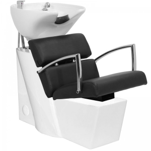 Gabbiano hairdresser wash unit Brussels black (112894)