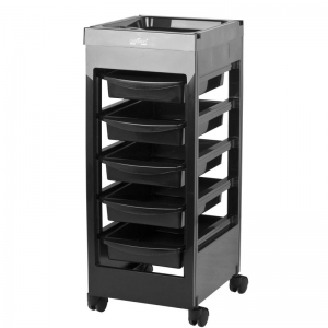 Gabbiano hairdressing trolley 048A black (114208)