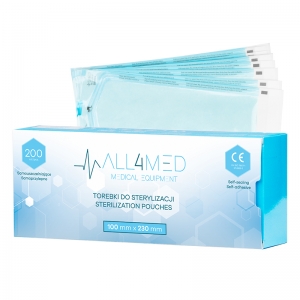 All4med autoclavable bags 100mm x 230mm 200pcs (126243)