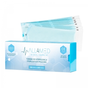All4med Autoclavable bags 90mm x 230mm 200pcs (126245)