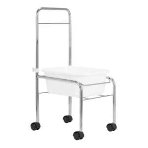 Pedicure tray on wheels, chrome (126249)