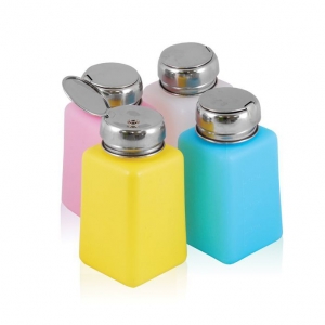 Pump bottle chrome 180ml mix color (100799)