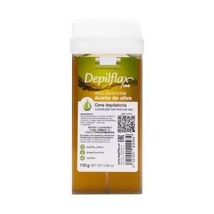 Depilflax 100 depilatory wax roll olive 110g (100128)