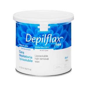 Depilflax depilatory wax can 500ml azulene (100111)