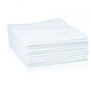 Disposable surgical scarves, 20 pcs. 70x40 cm, white wave (100272)