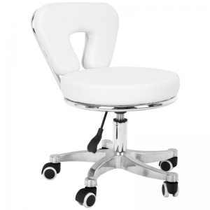 Cosmetic stool for pedicure 9266 white (104241)
