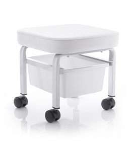 Cosmetic pedicure stool with a container (104914)