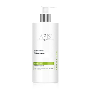Apis acne-stop antibacterial cleansing tonic. with green tea 500ml (105373)