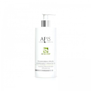 Apis acne-stop antibacterial cleansing milk. with green tea 500ml (105376)