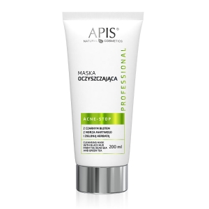 Apis acne-stop cleansing mask with black mud 200ml (105409)