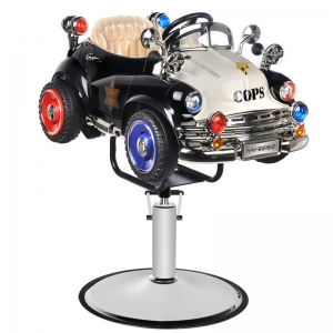 Barbershop chair, toy car, police b082 (123468)