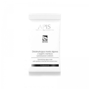 Apis detox detoxifying algae mask with bamboo charcoal and ionized silver 20g (131771)
