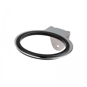 Wall-mounted holder for a hair dryer q96 chrome (129184)