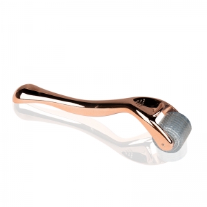 Derma roller for mesotherapy rose gold 0.25mm 192 titanium needles (131991)