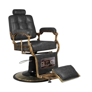 Gabbiano barber chair Boss HD Old Leather black (131780)