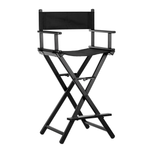 Black aluminum make-up chair (133430)