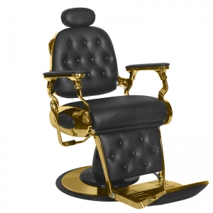 Gabbiano Barber Chair Grancesco black and gold (133777)