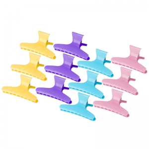 Crabs hairdressing clamps e-47 12 pcs 8,2cm assorted color (133252)