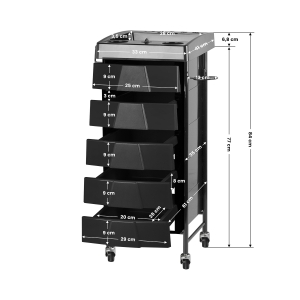 Gabbiano hairdressing helper 008 black (109334)