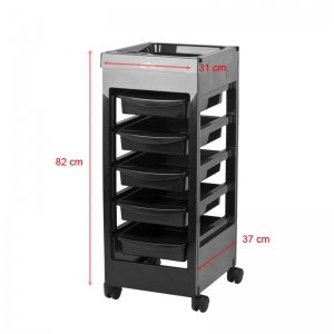 Gabbiano hairdressing trolley 048A black (114208)