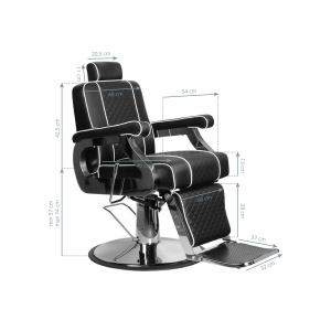 Gabbiano barber chair paulo black (125390)