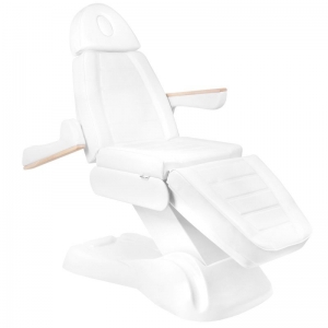 Electric cosmetic chair lux 273b + stool 304 white (125907)