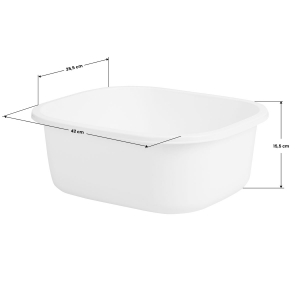 White pedicure tray on wheels (126397)