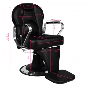 Gabbiano black tiziano barber chair (129152)