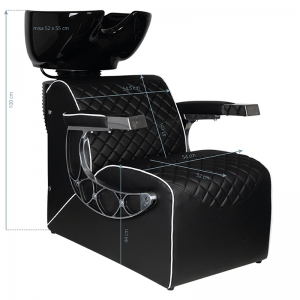 Gabbiano Simone barber hair wash unit black (132168)