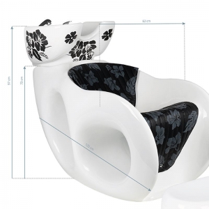 Gabbiano white mallow hairdressing wash unit (132140)