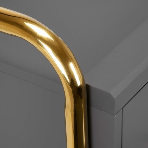 GABBIANO HAIRDRESSER TROLLEY SOLO GOLD GRAY (135396)