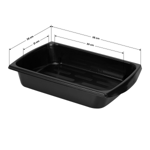 GABBIANO HAIRDRESSER TROLLEY X11-9 BLACK GRAPHICS (142964)