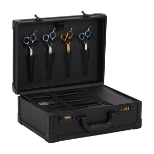 BLACK BARBER HAIRDRESSING SUITCASE